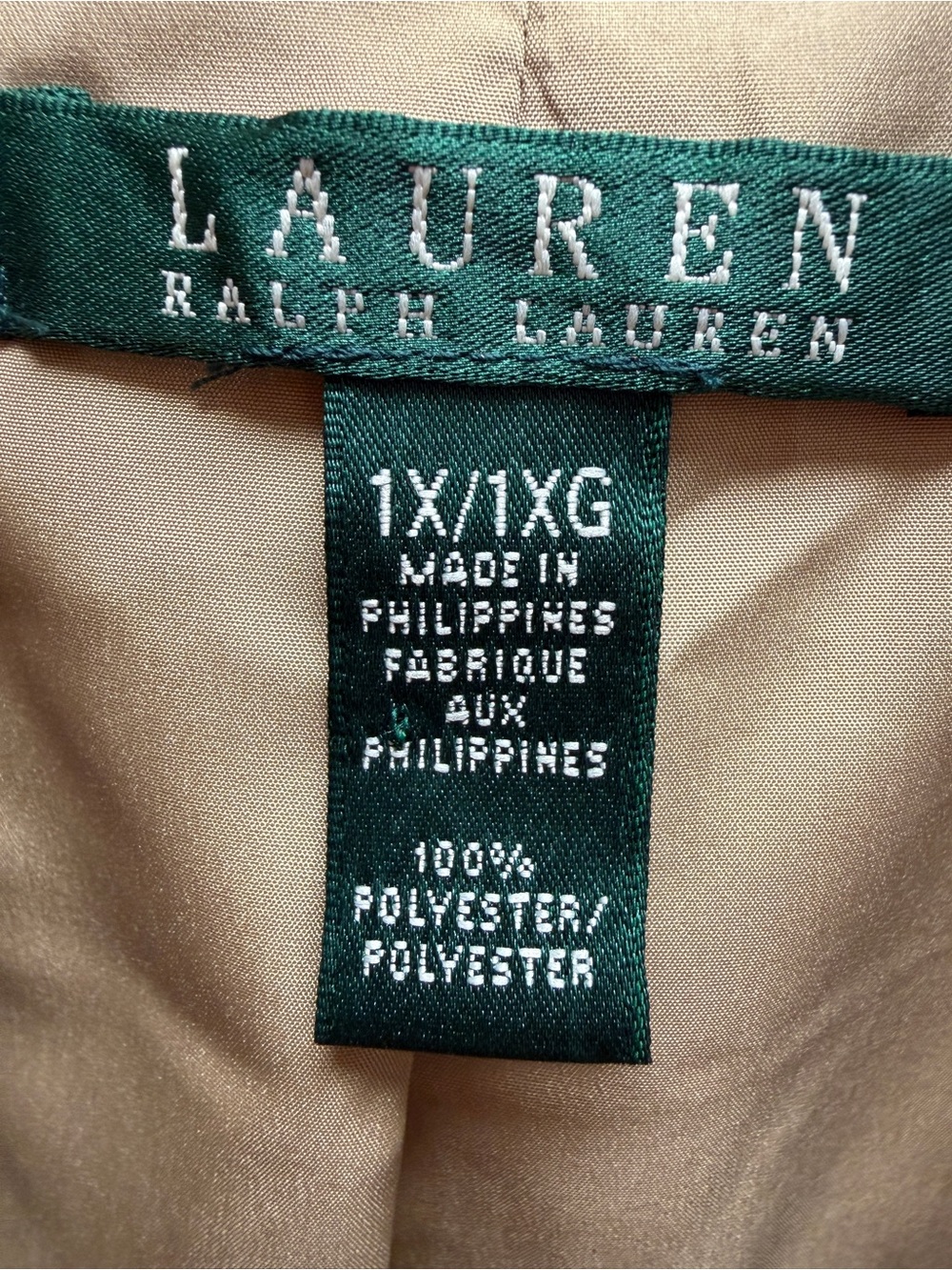 Ralph Lauren Tan Utility Zip-Front Jacket - Picture 2 of 3